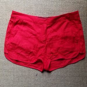 ZARA Red Flowy Shorts, Sz S